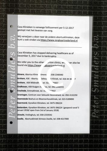 Den Haag 21 januari 2018 
Casa Kliniek waar Barbie ( Samantha de Jong) samen met vriend Rolf is gewest om abortus te plegen.