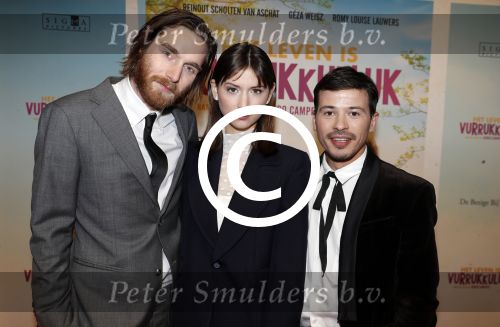 Amsterdam 22 januari 2018
Premiere het leven in vurrukkuluk in Tuschinski. Reinout Scholten v Aschat Romy Louise Lauwers en Geza Weisz