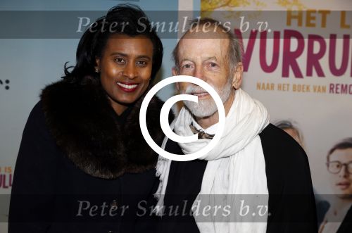 Amsterdam 22 januari 2018
Premiere het leven in vurrukkuluk in Tuschinski. Laetitia Griffith met man