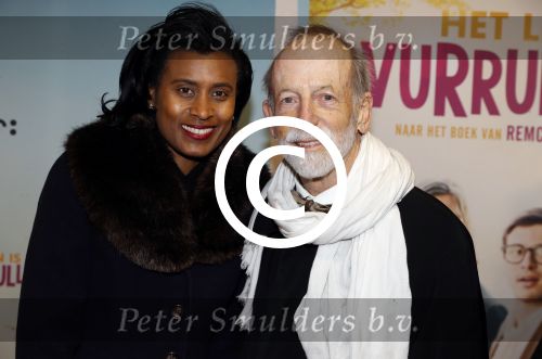 Amsterdam 22 januari 2018
Premiere het leven in vurrukkuluk in Tuschinski. Laetitia Griffith met man