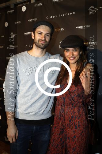Amsterdam 31 januari 2018
Modeshow Claes iversen in de stopera. Lara Leijs met vriend