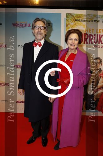 Amsterdam 22 januari 2018
Premiere het leven in vurrukkuluk in Tuschinski. Liz Snoijink met man