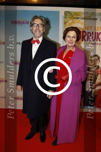 Amsterdam 22 januari 2018
Premiere het leven in vurrukkuluk in Tuschinski. Liz Snoijink met man
