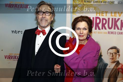 Amsterdam 22 januari 2018
Premiere het leven in vurrukkuluk in Tuschinski. Liz Snoijink met man