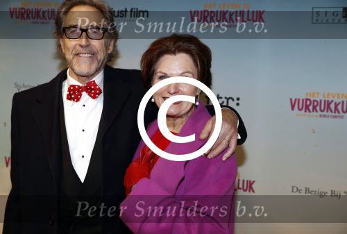 Amsterdam 22 januari 2018
Premiere het leven in vurrukkuluk in Tuschinski. Liz Snoijink met man