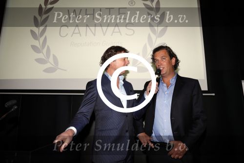Amsterdam 11 januari 2018 
Uitreiking white canvas award aan Wouter Bos. Marco Juffermans en Frits Sissing