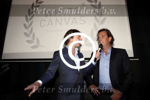 Amsterdam 11 januari 2018 
Uitreiking white canvas award aan Wouter Bos. Marco Juffermans en Frits Sissing