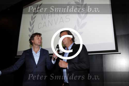 Amsterdam 11 januari 2018 
Uitreiking white canvas award aan Wouter Bos. Marco Juffermans en Frits Sissing