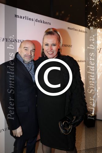 Rotterdam 8 januari 2018
25 jaar Marlies Dekkers incl modeshow. Monique Collignon met man