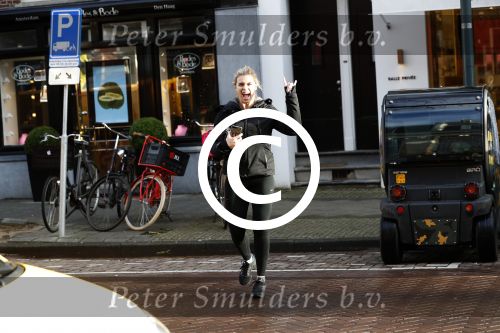 Amsterdam 19 januari 2018
Nicolette v Dam met haar Biro karretje