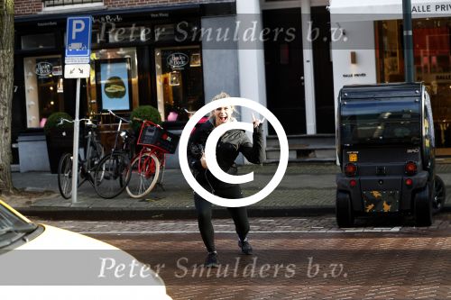 Amsterdam 19 januari 2018
Nicolette v Dam met haar Biro karretje