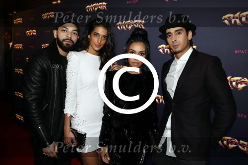Amsterdam 29 januari 2018 
Premiere Patser in Pathe Arena . De hoofdrollen worden gespeeld door Ali B Matteo Simoni . Regie Adil el Arbi en Billal Fallah. Nora Gharib (2e van rechts)