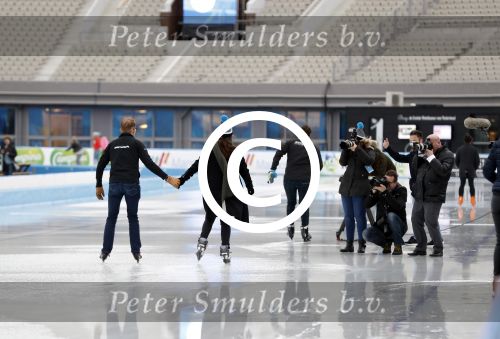 Amsterdam 24 januari 2018
Persconferentie Hollandse 110 met oa Prins Berenhard jr Prinses Annette Monique des Bouvrie en Rintje Ritsma. Presentatie vond plaats op de ijsbaan in het Olympisch stadion.