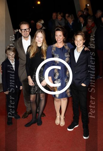 Apeldoorn 19 januari 2018
Prinses Margriet Pieter v Vollenhoven vieren de 75e verjaardag van Margriet in de schouwburg van Apeldoorn. Prins Bernhard jr met zijn vrouw Prinses Annette en hun kinderen