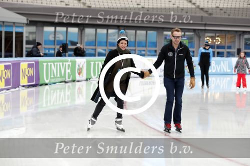 Amsterdam 24 januari 2018
Persconferentie Hollandse 110 met oa Prins Berenhard jr Prinses Annette Monique des Bouvrie en Rintje Ritsma. Presentatie vond plaats op de ijsbaan in het Olympisch stadion.