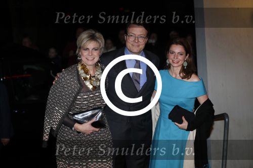 Apeldoorn 19 januari 2018
Prinses Margriet Pieter v Vollenhoven vieren de 75e verjaardag van Margriet in de schouwburg van Apeldoorn. Prins Constantijn met zijn vrouw Prinses Laurentien en prinses Annemarie de Bourbon de Parme-Gualtherie van Weezel