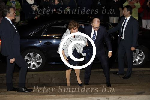Apeldoorn 19 januari 2018
Prinses Margriet Pieter v Vollenhoven vieren de 75e verjaardag van Margriet in de schouwburg van Apeldoorn.