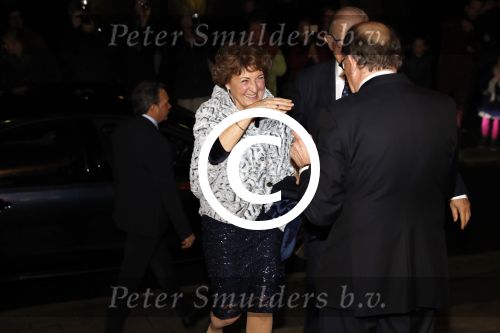 Apeldoorn 19 januari 2018
Prinses Margriet Pieter v Vollenhoven vieren de 75e verjaardag van Margriet in de schouwburg van Apeldoorn.