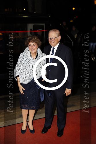 Apeldoorn 19 januari 2018
Prinses Margriet Pieter v Vollenhoven vieren de 75e verjaardag van Margriet in de schouwburg van Apeldoorn.