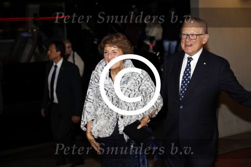 Apeldoorn 19 januari 2018
Prinses Margriet Pieter v Vollenhoven vieren de 75e verjaardag van Margriet in de schouwburg van Apeldoorn.