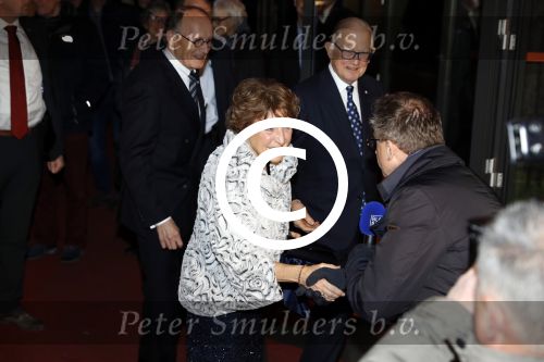 Apeldoorn 19 januari 2018
Prinses Margriet Pieter v Vollenhoven vieren de 75e verjaardag van Margriet in de schouwburg van Apeldoorn.