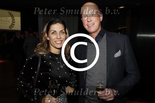 Amsterdam 11 januari 2018 
Uitreiking white canvas award aan Wouter Bos. Sylvia Monique met Jan des Bouvrie en Cor v Zadelhoff