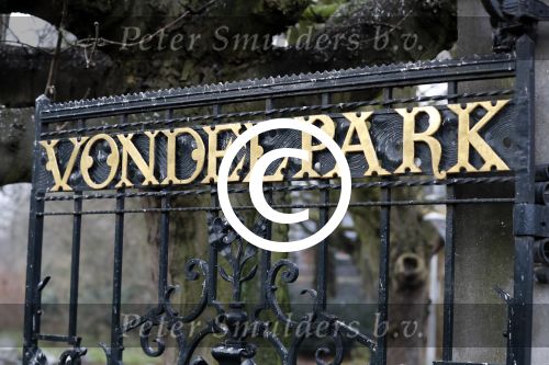 Amsterdam 6 januari 2018
Ingang Vondelpark in Amsterdam