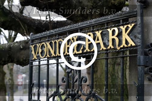 Amsterdam 6 januari 2018
Ingang Vondelpark in Amsterdam