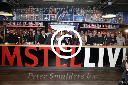 Rotterdam 24 januari 2018 
Perspresentatie samen gaan Vrienden van Amstel Live en Flying Dutch in ahoy.
oa aanwezig Guus Meeuwis Xander de Buisonje Anouk Lil Kleine Andre Hazes Direct Nick en Simon Broederliefde Douwe Bob John Ewbank Jeroen v Koningsbrugge eva