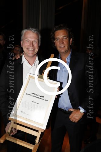 Amsterdam 11 januari 2018 
Uitreiking white canvas award aan Wouter Bos. Marco Juffermans