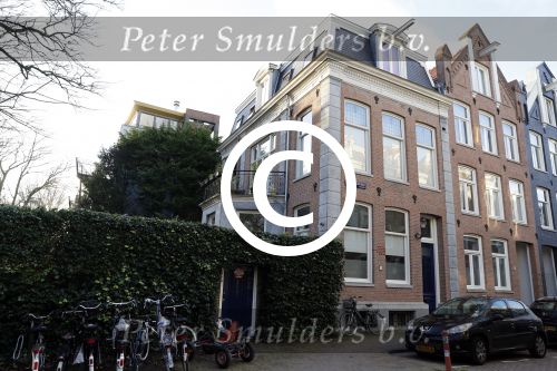 Amsterdam 30 januari 2018
Huis  Youp van t Hek en Debby Petter aan het Vondelpark