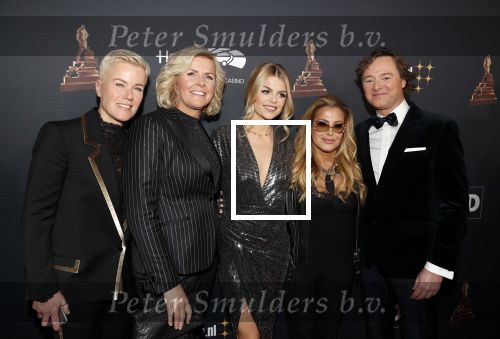 Amsterdam 23 januari 2019
Rode loper musical awards in de RAI. Anastacia Davina Michelle Irene Moors Ellie Lust en Frits Sissing