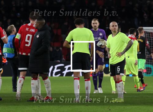 Eindhoven, 28 November 2018
Champions Leaguewedstrijd PSV-FC Barcelona, eindstand 1-2
Angelino na afloop PSV-FC Barcelona