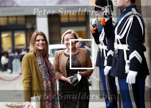 Amsterdam 15 januari 2019
Niieuwjaarsreceptie Koning Willem Alexander en koningin Maxima in paleis op de dam. Ank Bijleveld en Barbara Visser