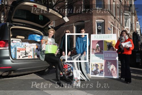 Amsterdam 20 januari 2019
Anouk Smulders Nino en Demi Wilkes en Erica na de aktie voor Kluivert Dog rescue center bij Blushing van Gordon
