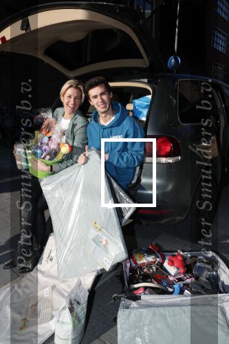 Amsterdam 20 januari 2019
Anouk Smulders Nino en Demi Wilkes en Erica na de aktie voor Kluivert Dog rescue center bij Blushing van Gordon