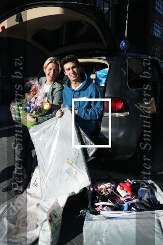 Amsterdam 20 januari 2019
Anouk Smulders Nino en Demi Wilkes en Erica na de aktie voor Kluivert Dog rescue center bij Blushing van Gordon