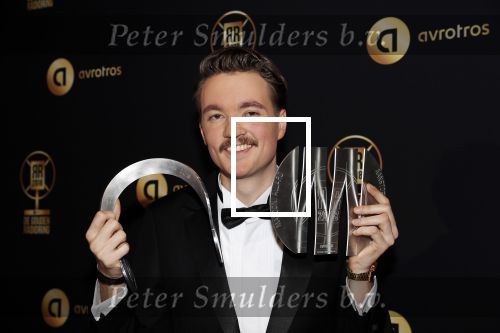 Hilversum 31 januari 2019
Uitreiking van de gouden radioring in theater Gooiland. Bram Krikke kwam met zijn vriendin