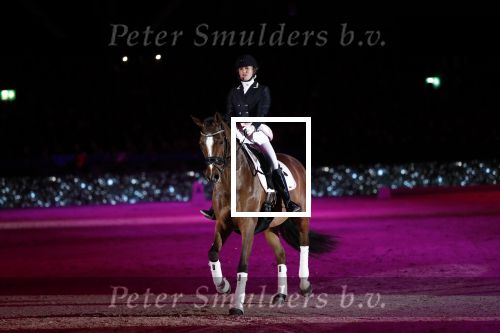 Amsterdam 25 januari 2019
Britt Dekker geeft demonstratie met haar paard op Jumping Amsterdam.
