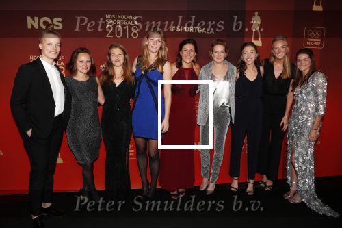Amsterdam 19 december 2018
Sportman van het jaar verkiezing in afas live. Dames hockeyteam