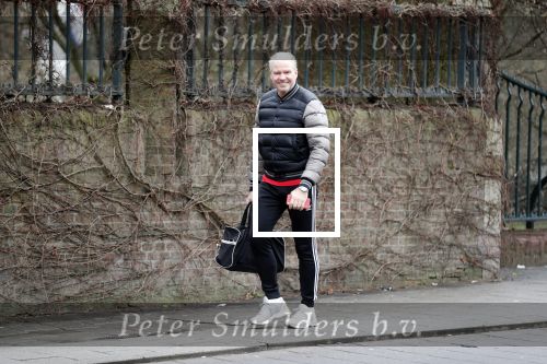 Amsterdam 7 januari 2018
Dries Roelvink onderweg naar de sportschool.