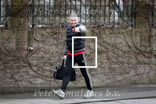 Amsterdam 7 januari 2018
Dries Roelvink onderweg naar de sportschool.