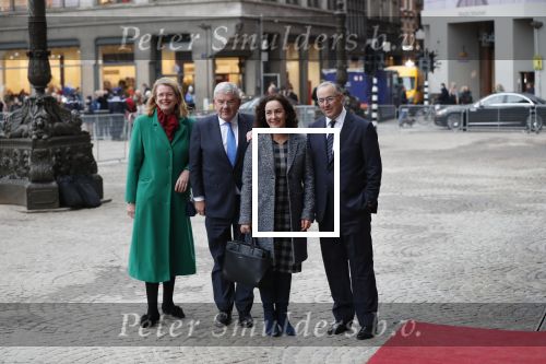 Amsterdam 15 januari 2019
Niieuwjaarsreceptie Koning Willem Alexander en koningin Maxima in paleis op de dam. De burgemeesters van de 4 grote steden komen aan bij het Koninklijk Paleis op de Dam voor de traditionele nieuwjaarsontvangst van de Koning. Vlnr Pauline Krikke, Jan van Zanen, Femke Halsema en Ahmed Aboutaleb