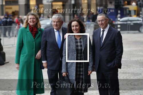 Amsterdam 15 januari 2019
Niieuwjaarsreceptie Koning Willem Alexander en koningin Maxima in paleis op de dam. De burgemeesters van de 4 grote steden komen aan bij het Koninklijk Paleis op de Dam voor de traditionele nieuwjaarsontvangst van de Koning. Vlnr Pauline Krikke, Jan van Zanen, Femke Halsema en Ahmed Aboutaleb