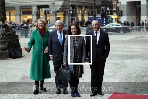 Amsterdam 15 januari 2019
Niieuwjaarsreceptie Koning Willem Alexander en koningin Maxima in paleis op de dam. De burgemeesters van de 4 grote steden komen aan bij het Koninklijk Paleis op de Dam voor de traditionele nieuwjaarsontvangst van de Koning. Vlnr Pauline Krikke, Jan van Zanen, Femke Halsema en Ahmed Aboutaleb