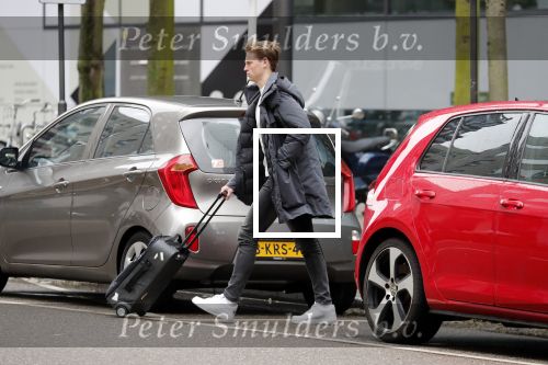 Amsterdam 26 januari 2019
Frenkie de Jong doet boodschappen bij sde Albert Heijn op de zuidas.