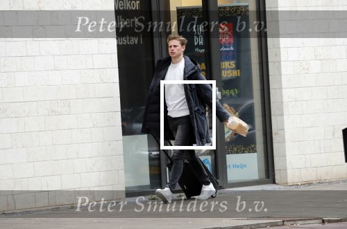 Amsterdam 26 januari 2019
Frenkie de Jong doet boodschappen bij sde Albert Heijn op de zuidas.