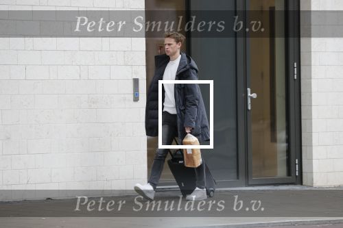 Amsterdam 26 januari 2019
Frenkie de Jong doet boodschappen bij sde Albert Heijn op de zuidas.