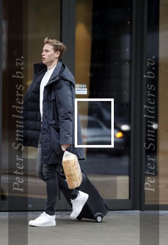 Amsterdam 26 januari 2019
Frenkie de Jong doet boodschappen bij sde Albert Heijn op de zuidas.