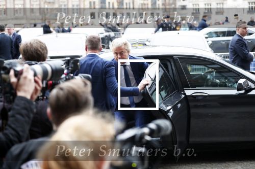 Amsterdam 15 januari 2019
Niieuwjaarsreceptie Koning Willem Alexander en koningin Maxima in paleis op de dam. Geert Wilders met zijn beveiliging